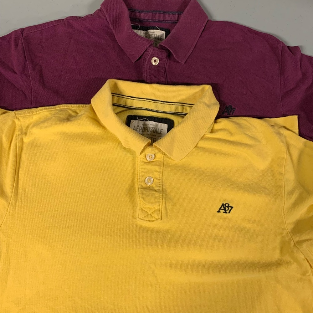 2 AEROPOSTALE POLOS